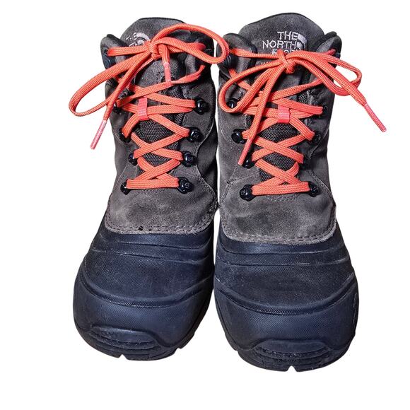 The North Face Youth Chillkat Waterproof Boots Size 2 Brown Lace Up Ankle Winter - Picture 2 of 8